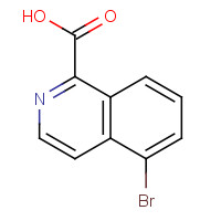 1111311-65-9 5-bromoisoquinoline-1-carboxylic acid chemical structure