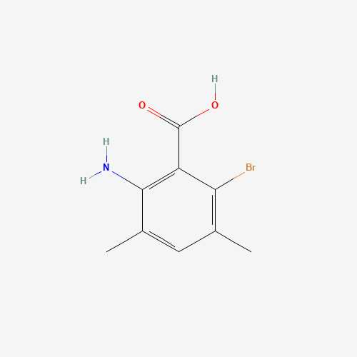 1603580-85-3 2-amino-6-bromo-3,5-dimethylbenzoic acid chemical structure