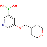 1610520-35-8 [5-(oxan-4-ylmethoxy)pyridin-3-yl]boronic acid chemical structure