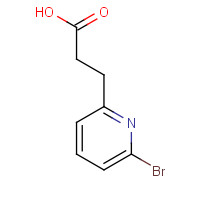 165105-40-8 3-(6-bromopyridin-2-yl)propanoic acid chemical structure