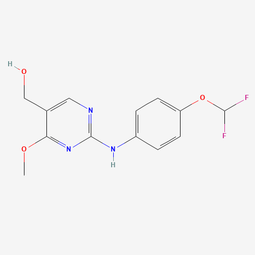 1428558-33-1 [2-[4-(difluoromethoxy)anilino]-4-methoxypyrimidin-5-yl]methanol chemical structure