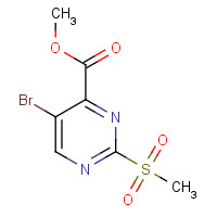 1060795-14-3 methyl 5-bromo-2-methylsulfonylpyrimidine-4-carboxylate chemical structure