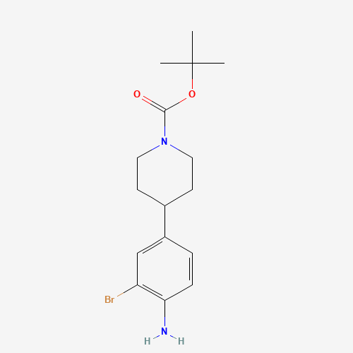 885693-00-5 tert-butyl 4-(4-amino-3-bromophenyl)piperidine-1-carboxylate chemical structure
