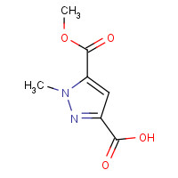 117860-56-7 5-methoxycarbonyl-1-methylpyrazole-3-carboxylic acid chemical structure
