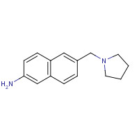 372149-65-0 6-(pyrrolidin-1-ylmethyl)naphthalen-2-amine chemical structure