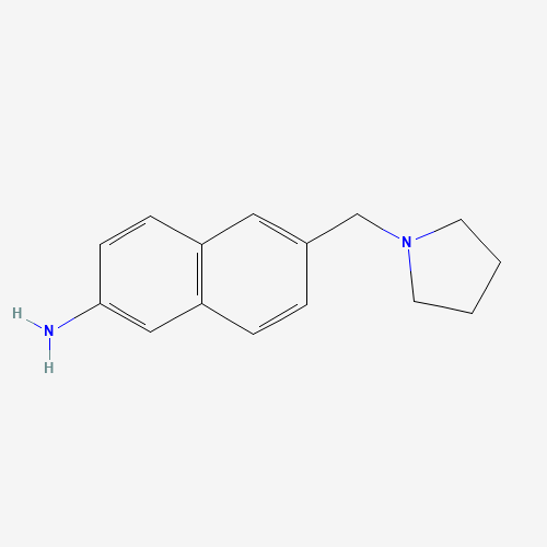 372149-65-0 6-(pyrrolidin-1-ylmethyl)naphthalen-2-amine chemical structure
