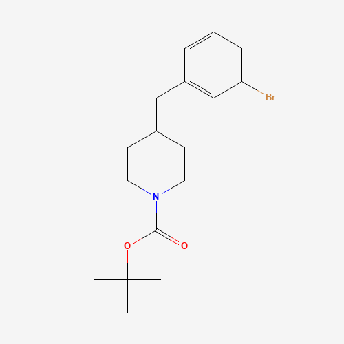 1177559-56-6 tert-butyl 4-[(3-bromophenyl)methyl]piperidine-1-carboxylate chemical structure