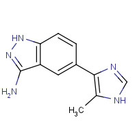 1093305-37-3 5-(5-methyl-1H-imidazol-4-yl)-1H-indazol-3-amine chemical structure