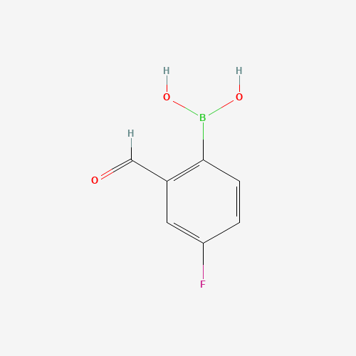 825644-26-6 (4-fluoro-2-formylphenyl)boronic acid chemical structure