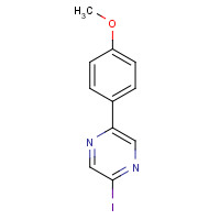 1363438-32-7 2-iodo-5-(4-methoxyphenyl)pyrazine chemical structure