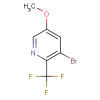 1211589-18-2 3-bromo-5-methoxy-2-(trifluoromethyl)pyridine chemical structure