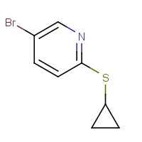745816-52-8 5-bromo-2-cyclopropylsulfanylpyridine chemical structure