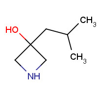 1428901-15-8 3-(2-methylpropyl)azetidin-3-ol chemical structure