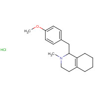 67553-46-2 1-[(4-methoxyphenyl)methyl]-2-methyl-3,4,5,6,7,8-hexahydro-1H-isoquinoline;hydrochloride chemical structure