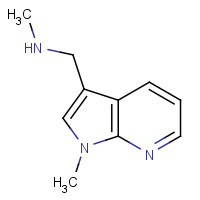 335033-16-4 N-methyl-1-(1-methylpyrrolo[2,3-b]pyridin-3-yl)methanamine chemical structure