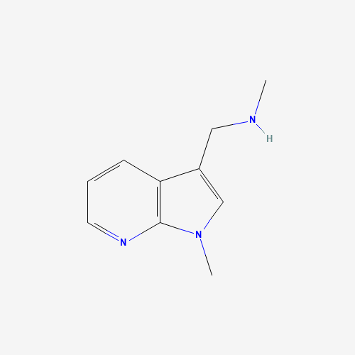 335033-16-4 N-methyl-1-(1-methylpyrrolo[2,3-b]pyridin-3-yl)methanamine chemical structure