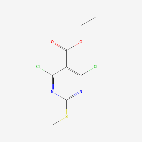 959070-42-9 ethyl 4,6-dichloro-2-methylsulfanylpyrimidine-5-carboxylate chemical structure