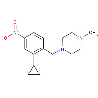 943320-68-1 1-[(2-cyclopropyl-4-nitrophenyl)methyl]-4-methylpiperazine chemical structure