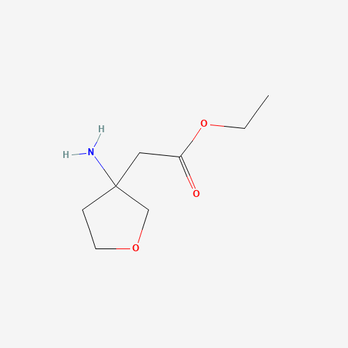 1432024-20-8 ethyl 2-(3-aminooxolan-3-yl)acetate chemical structure