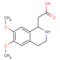68345-67-5 2-(6,7-dimethoxy-1,2,3,4-tetrahydroisoquinolin-1-yl)acetic acid chemical structure