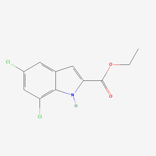 4792-70-5 ethyl 5,7-dichloro-1H-indole-2-carboxylate chemical structure