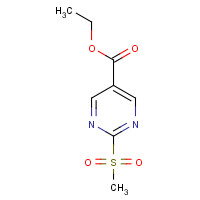 148550-51-0 ethyl 2-methylsulfonylpyrimidine-5-carboxylate chemical structure