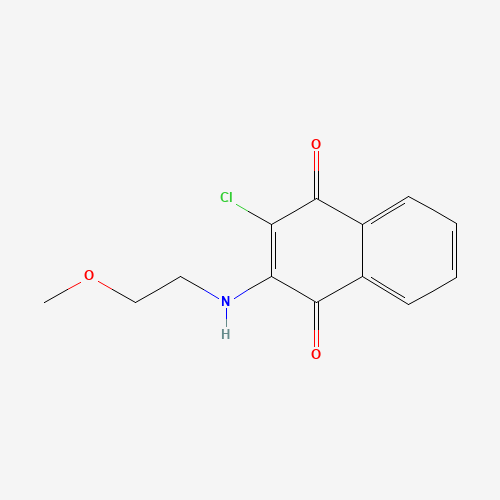 22272-22-6 2-chloro-3-(2-methoxyethylamino)naphthalene-1,4-dione chemical structure