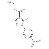 110821-37-9 ethyl 5-chloro-1-(4-nitrophenyl)pyrazole-4-carboxylate chemical structure