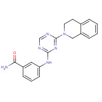 1332299-16-7 3-[[4-(3,4-dihydro-1H-isoquinolin-2-yl)-1,3,5-triazin-2-yl]amino]benzamide chemical structure
