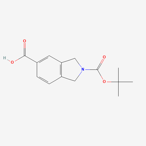 149353-71-9 2-[(2-methylpropan-2-yl)oxycarbonyl]-1,3-dihydroisoindole-5-carboxylic acid chemical structure