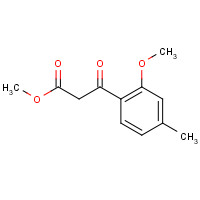 1435465-25-0 methyl 3-(2-methoxy-4-methylphenyl)-3-oxopropanoate chemical structure