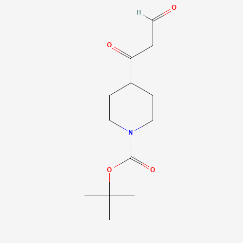 1352246-54-8 tert-butyl 4-(3-oxopropanoyl)piperidine-1-carboxylate chemical structure