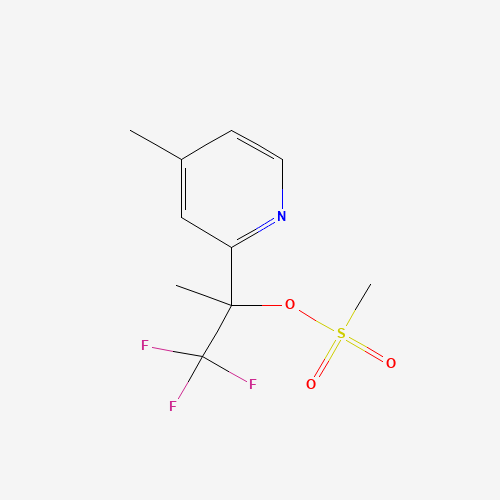 1396893-44-9 [1,1,1-trifluoro-2-(4-methylpyridin-2-yl)propan-2-yl] methanesulfonate chemical structure