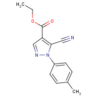 98476-29-0 ethyl 5-cyano-1-(4-methylphenyl)pyrazole-4-carboxylate chemical structure