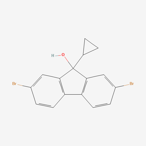 1616114-08-9 2,7-dibromo-9-cyclopropylfluoren-9-ol chemical structure