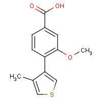 1140461-96-6 3-methoxy-4-(4-methylthiophen-3-yl)benzoic acid chemical structure
