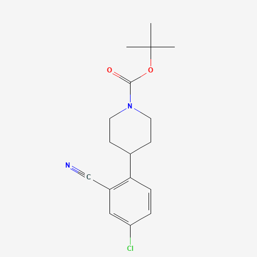 732275-75-1 tert-butyl 4-(4-chloro-2-cyanophenyl)piperidine-1-carboxylate chemical structure