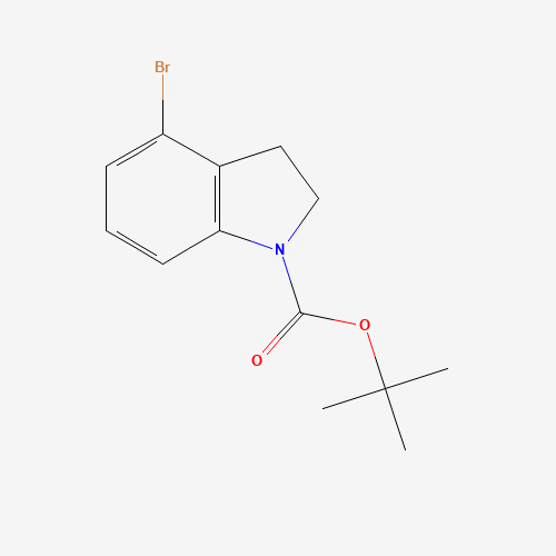 885272-46-8 tert-butyl 4-bromo-2,3-dihydroindole-1-carboxylate chemical structure