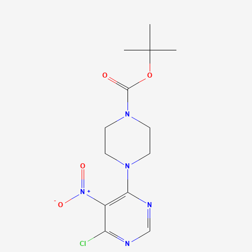 147539-23-9 tert-butyl 4-(6-chloro-5-nitropyrimidin-4-yl)piperazine-1-carboxylate chemical structure