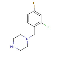 118630-33-4 1-[(2-chloro-4-fluorophenyl)methyl]piperazine chemical structure