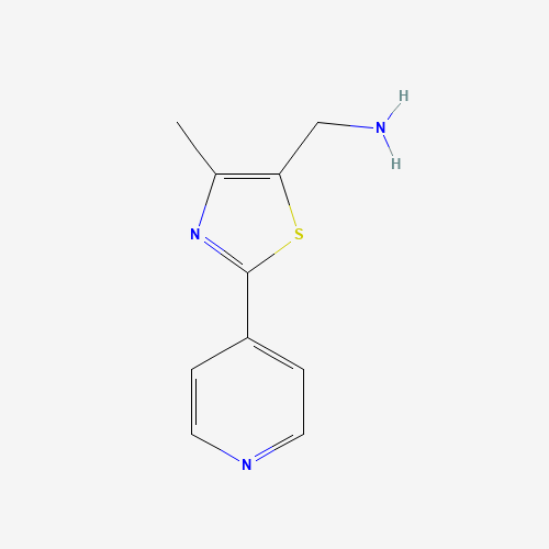 933742-59-7 (4-methyl-2-pyridin-4-yl-1,3-thiazol-5-yl)methanamine chemical structure