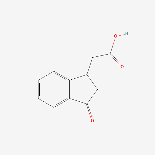 25173-12-0 2-(3-oxo-1,2-dihydroinden-1-yl)acetic acid chemical structure