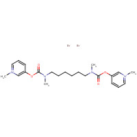 15876-67-2 (1-methylpyridin-1-ium-3-yl) N-methyl-N-[6-[methyl-(1-methylpyridin-1-ium-3-yl)oxycarbonylamino]hexyl]carbamate;dibromide chemical structure