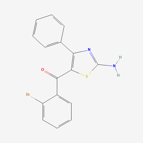 1361414-45-0 (2-amino-4-phenyl-1,3-thiazol-5-yl)-(2-bromophenyl)methanone chemical structure