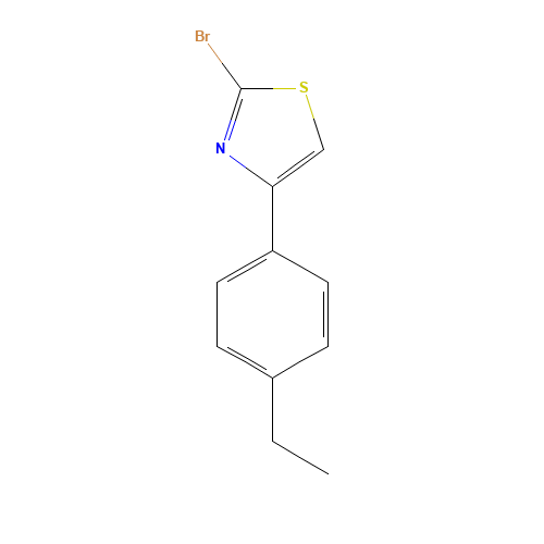 99983-39-8 2-bromo-4-(4-ethylphenyl)-1,3-thiazole chemical structure