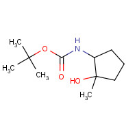 1400689-40-8 tert-butyl N-(2-hydroxy-2-methylcyclopentyl)carbamate chemical structure