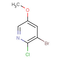 1033202-44-6 3-bromo-2-chloro-5-methoxypyridine chemical structure