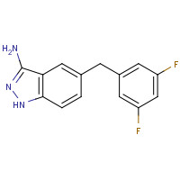 1108745-30-7 5-[(3,5-difluorophenyl)methyl]-1H-indazol-3-amine chemical structure
