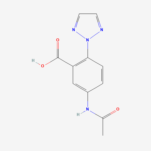 1293285-60-5 5-acetamido-2-(triazol-2-yl)benzoic acid chemical structure