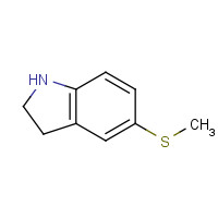 147080-28-2 5-methylsulfanyl-2,3-dihydro-1H-indole chemical structure